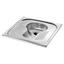 WC turc à encastrer Inox 304 Delabie SHA 700 Poli satiné 13620