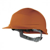 Casque de Chantier DeltaPlus Zircon 1 Orange, Taille Ajustable