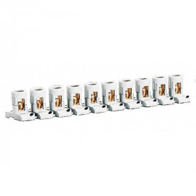 Barrette de 10 Bornes Séparables Legrand 2x25mm² par Borne 034003