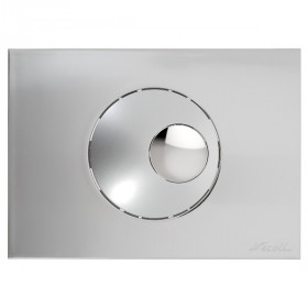 Plaque de Commande Happy Support Nicoll Boutons Ronds Satiné