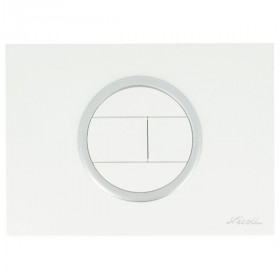 Plaque de Commande Happy Support Nicoll Evo Blanche / Satiné