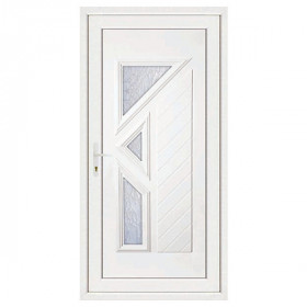 Porte d'entrée en PVC LISA droite, 215 x 90 cm