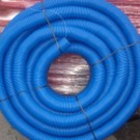 Gaine TPC bleue Ø 75 mm en couronne de 50 ML, la couronne