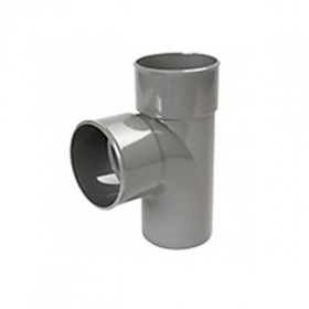 Embranchement PVC batiment 90° T male/femelle DN 100/80, l'unité 