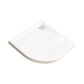 Receveur de douche Kinecompact 1/4 de rond 100 x 100 cm, coloris blanc