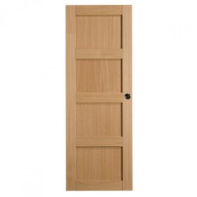 Porte intérieure Quartzo chêne 4 panneaux 204x83 cm, rive droite