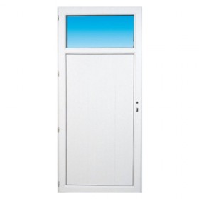 Porte de service pvc OCCULUS poussant droit, 205 x 80 cm