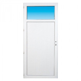 Porte de service pvc OCCULUS poussant droit, 215 x 90 cm