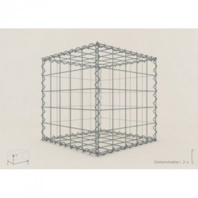 Gabion Cubique 50x50x50 - fil 4 mm - maille 5x5 cm