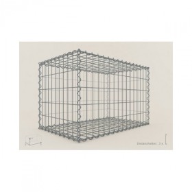 Gabion Rectangulaire 80x50x50 - fil 4 mm - maille 5x10 cm