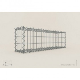 Gabion Rectangulaire 100x20x20 - fil 5 mm - maille 5x20 cm
