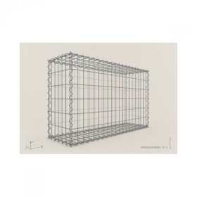 Gabion Rectangulaire 100x60x30 - fil 4 mm - maille 5x10 cm