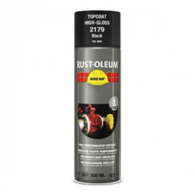 Peinture de Retouche Top Coat Rust-Oleum Noir Aérosol 500 ml