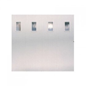 Porte de garage coulissante en PVC avec hublots 200x300cm