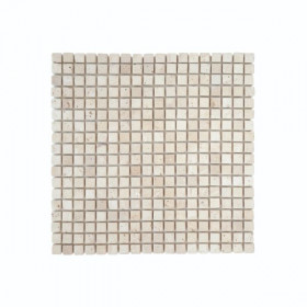 Mosaïque Ivoire Travertin Naturel 3076, Plaque 30,5 x 30,5 x 1 cm