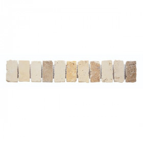 Frise Carrelage Mix Couleurs Travertin Naturel 3564, 5 x 30,5 x 1 cm