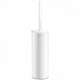 Brosse WC avec Couvercle Delabie Inox Epoxy Blanc 4051EW