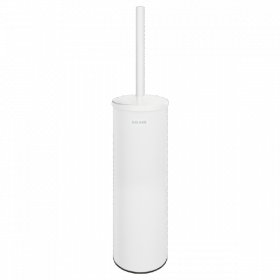 Brosse WC avec Couvercle Delabie Inox Epoxy Blanc Mat 4051MW