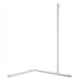 Barre de douche d'angle avec remontée verticale coulissante Blanc Ø35 H.1130 mm Delabie BE-LINE