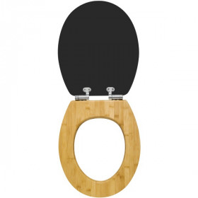 Abattant WC Noir Wirquin Diplomat Bamboo 20722853