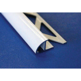 Baguette d'angle 1/4 de rond pour Carrelage H 10mm x 2,5m, Alu Naturel