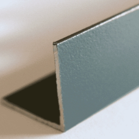 Baguette d'angle Alu pour Carrelage 25 x 25mm x 2,50m, Gris Sablé