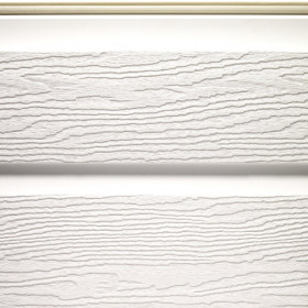 Bardage PVC MEP Barcel Aspect Bois Blanc hauteur 15cm, longueur 5m