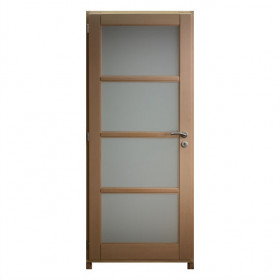 Bloc porte Hêtre massif 4Crx 204x83cm poussant Droit huisserie 92cm