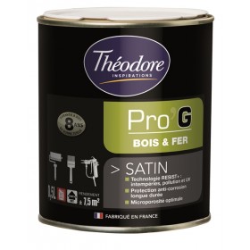 Peinture pour métaux et bois Théolaur Pro'g, couleurs au choix, 3 pots de 0,5l
