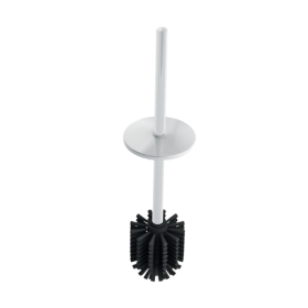 Brosse WC avec Manche + Couvercle Inox epoxy Blanc Delabie 4051MLW