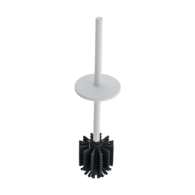 Brosse WC avec Manche+Couvercle Inox epoxy Blanc mat Delabie 4051MLMW