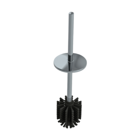Brosse WC Manche + Couvercle Inox Poli Brillant Delabiie 4051MLP