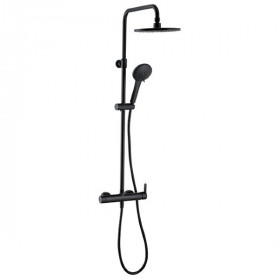 Colonne de Douche avec Mitigeur Wirquin Noir Roma Touch 60722892