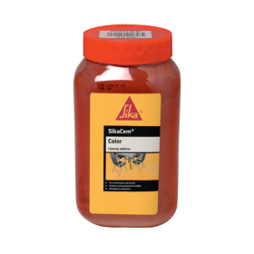 Colorant Rouge Mortiers et Bétons Sikacem Color, 800g