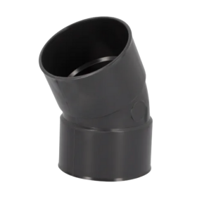 Coude PVC à Coller F-F NF 30° Nicoll Hometech® Anthracite, ⌀100mm