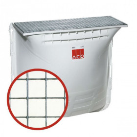 Cour Anglaise ACO 100x130x40 cm Grille acier caillebotis 30x30