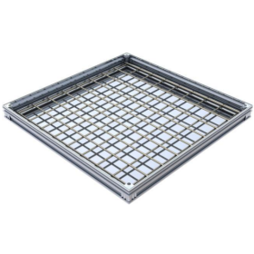 Couvercle à Carreler Alu L15 ACO Uniface 80 x 80cm, Hauteur 7 cm