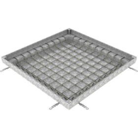 Couvercle à Carreler Galva N250 ACO Uniface 100x100cm, Hauteur 8 cm