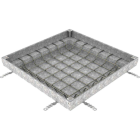 Couvercle à Carreler Galva N250 ACO Uniface 70 x 70cm, Hauteur 8 cm