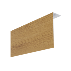 Couvercle d'angle PVC Bardage MEP Isocel Premium 150x50 Chêne Clair 3m