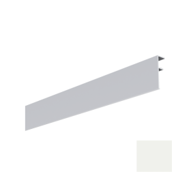 Couvercle intérieur Alu Bardage MEP Isocel 50 x 15 mm Blanc, 3 m