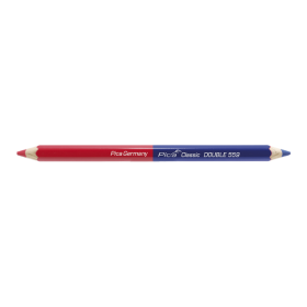 Crayon 2-en-1 Pica Classic Double 559 Rouge et Bleu 18 cm, Lot de 10