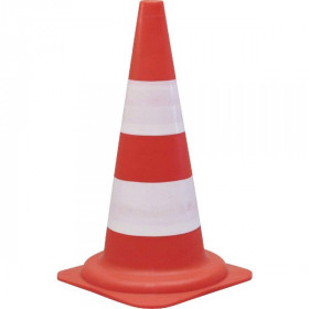Cône Signalisation Réfléchissant Polypropylène H 49 cm Viso CSC501