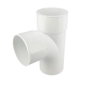 Culotte PVC à Coller NF Mâle-Femelle 87°30 Nicoll BT18B Blanc, ⌀100 mm