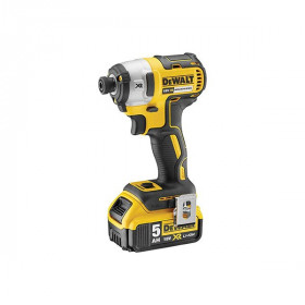 Visseuse à Chocs Dewalt XR Brushless 18V 5Ah 2 Batteries, DCF887P2