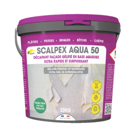 Décapant Façade Gel Scalpex® Aqua 50, Seau de 20kg