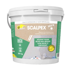 Décapant Façade Gel Scalpex® Eko'r, Seau de 20kg
