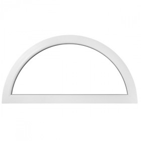 Demi lune fixe en PVC, 65 x 130 cm