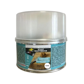 Enduit de Rebouchage en Pâte Scalp Multi'Restor Blanc, Pot de 0,4 kg