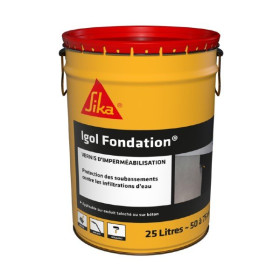 Enduit d’imperméabilisation liquide SIKA Igol Fondation, Bidon de 25L